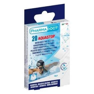 Водостойкие пластыри Aquastop в ассортименте, 20 штук, Pharmadoct
