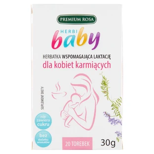 Premium Rosa Herbi Baby, чай для поддержания лактации, 20 пакетиков