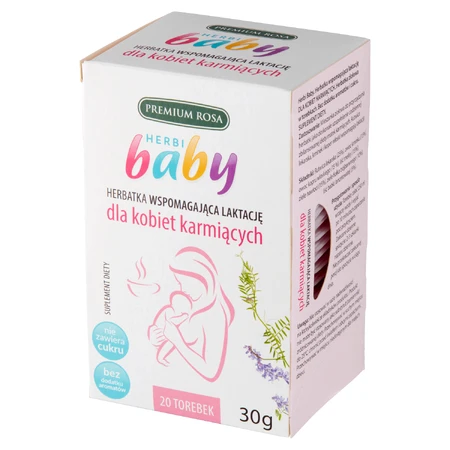 Premium Rosa Herbi Baby, чай для поддержания лактации, 20 пакетиков: цены и характеристики