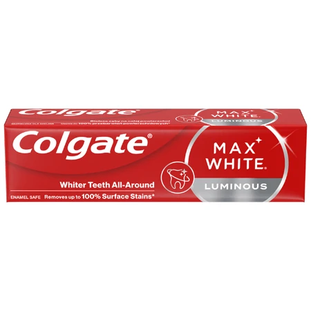 Colgate Max White Luminous, фторсодержащая зубная паста, gill mita, 75 мл: цены и характеристики