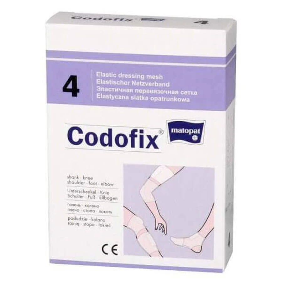 Matopat Codofix 4, еластична перев'язувальна сітка, непрозора, 3 см х 1 м, 1 шт.: ціни та характеристики