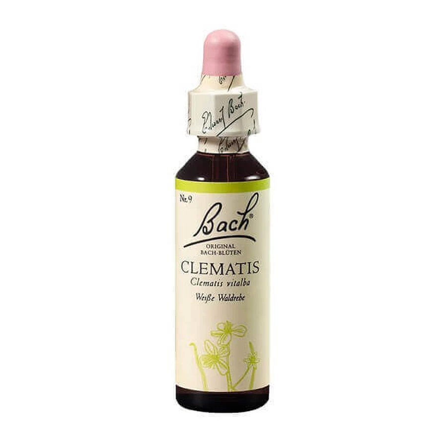 Flower Remedy краплі краплі для клематисів Original Bach Clematis Original Clematis, 20 мл, Rescue Remedy: ціни та характеристики