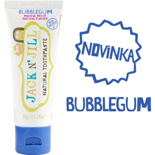 Jack n' Jill Натуральная зубная паста с календулой BUBBLEGUM 50 г