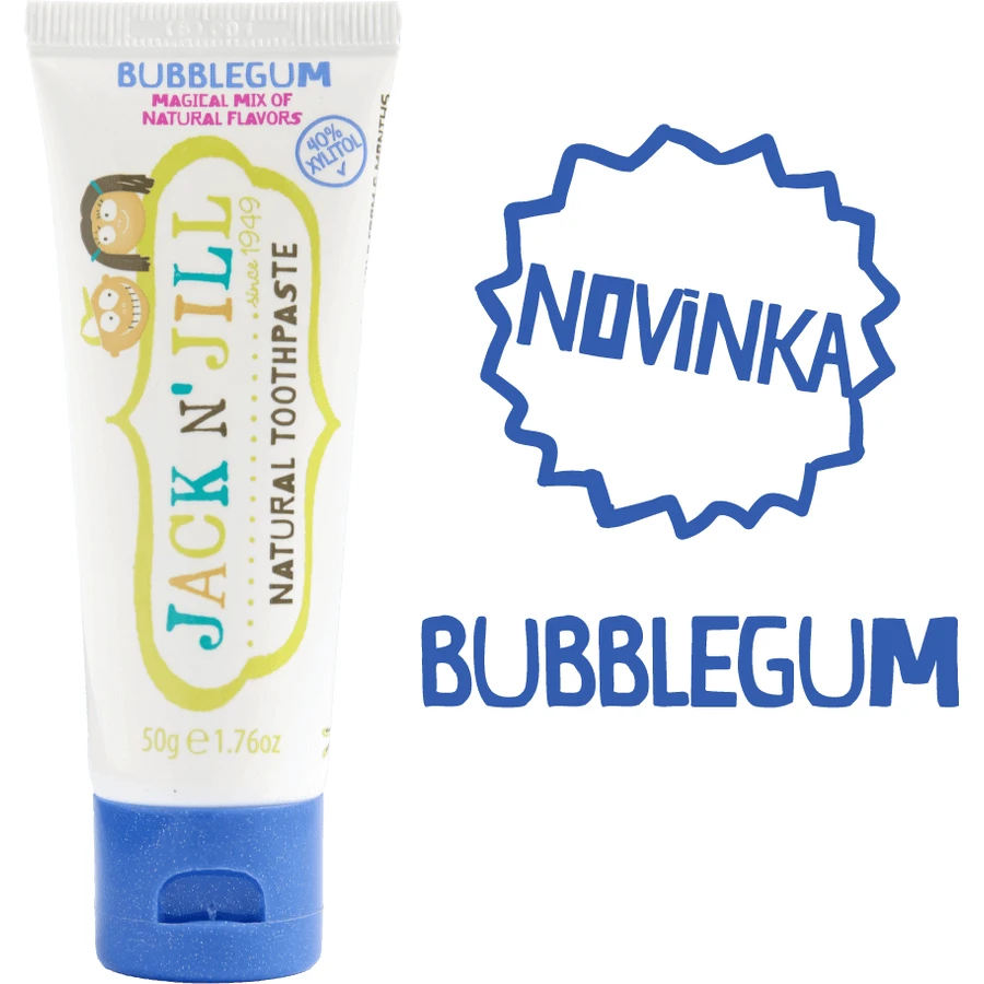 Jack n' Jill Натуральная зубная паста с календулой BUBBLEGUM 50 г: цены и характеристики