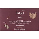 Натуральное мыло для бороды и бородачей Hagi "Виски Барбер", 100 г.