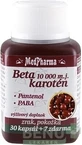 MedPharma БЕТАКАРОТЕН 10 000 м.д.+пантенол+ПАБА 1×37 капсул, дієтична добавка