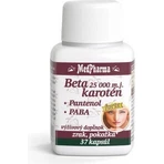 MedPharma БЕТАКАРОТЕН 10 000 м.д.+пантенол+ПАБА 1×37 капсул, дієтична добавка: ціни та характеристики