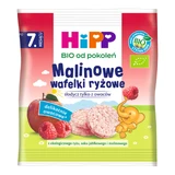 HiPP Рисовые хрустящие вафли Bio, малиновые, после 8 месяцев, 30 г
