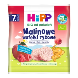 Вафлі HiPP Rice Krispie Wafers Bio, малинові, після 8 місяців, 30 г