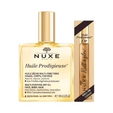 Масло для лица, тела и волос 100 мл + ролл для лица и декольте 8 мл Huile Prodigieuse, Nuxe