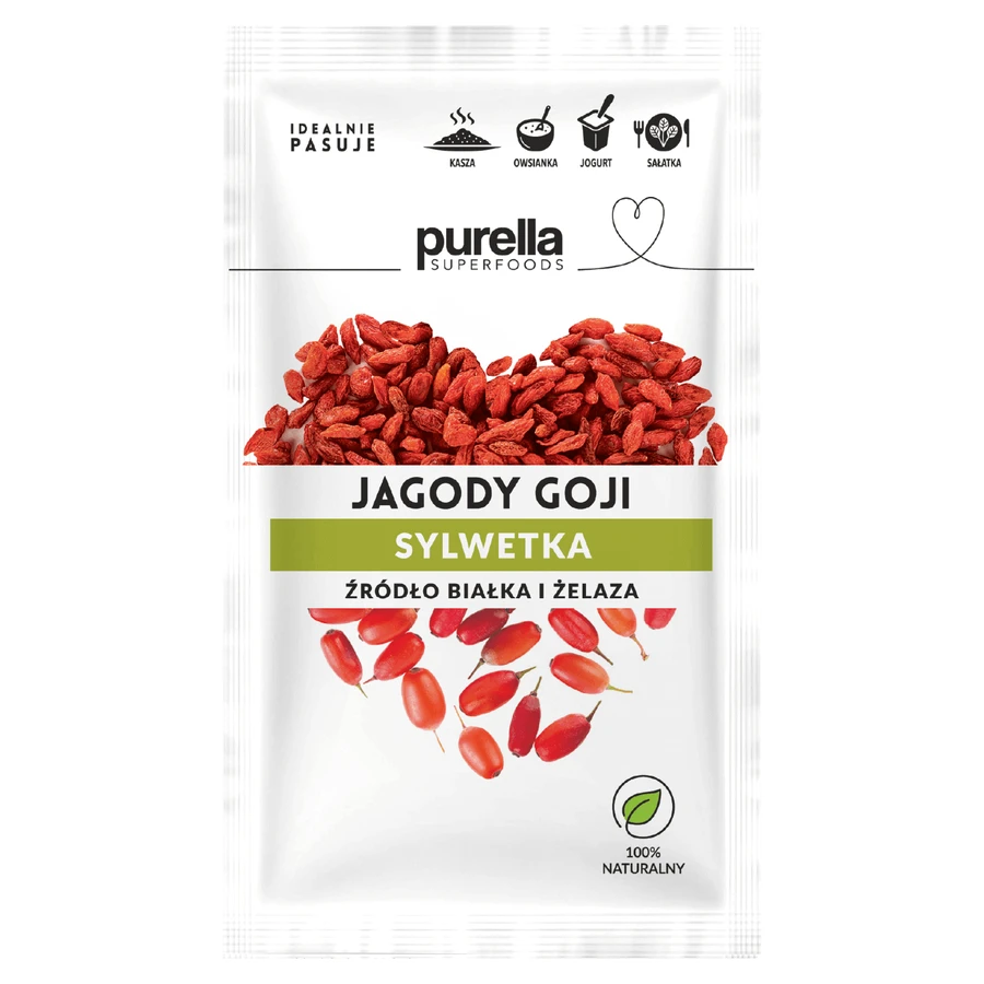 Purella Superfoods Ягоды годжи, сухофрукты, 45 г: цены и характеристики