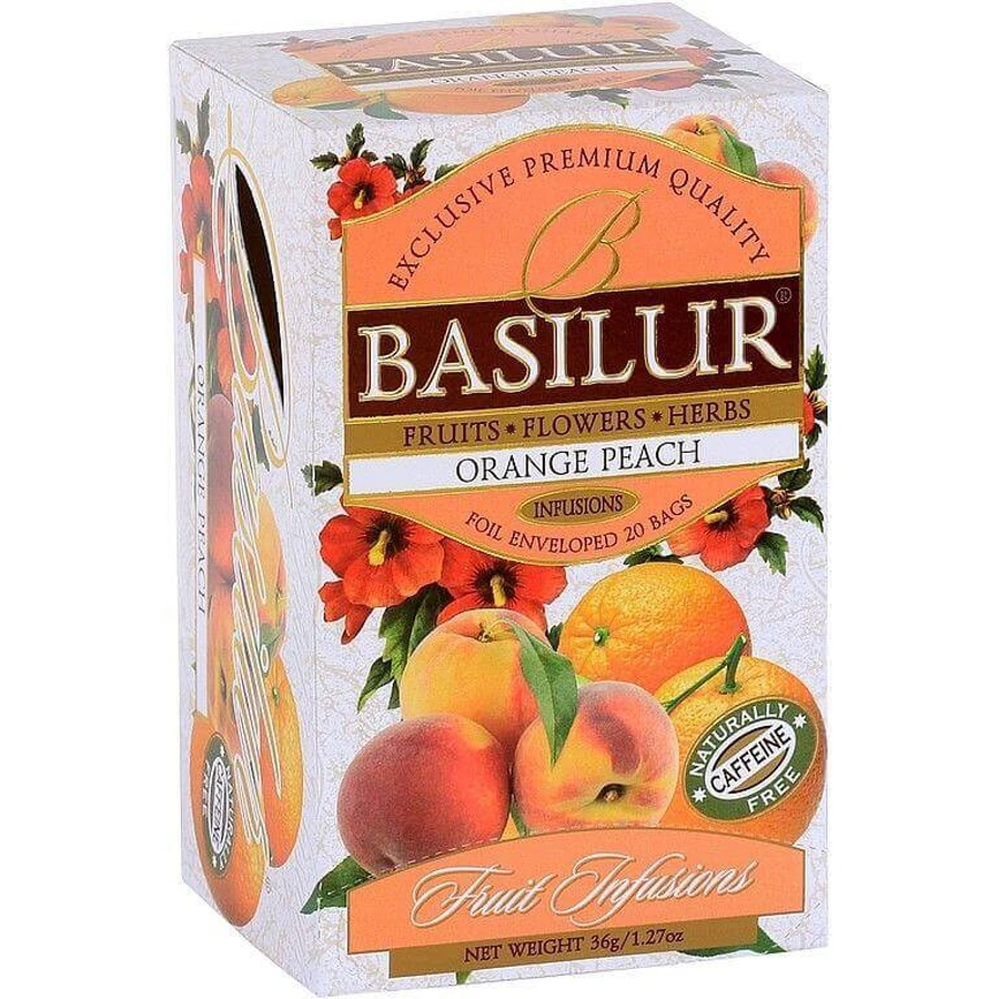 Basilur Fruit Апельсиновый персик 20 x 1,8 г: цены и характеристики