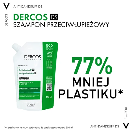 Vichy Dercos DS Шампунь проти лупи для нормального і жирного волосся, стік, 500 мл: ціни та характеристики