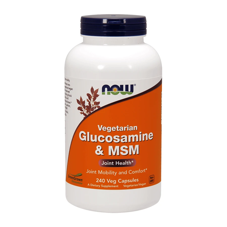 Now Foods Глюкозамин MSM, 240 вегетарианских капсул: цены и характеристики