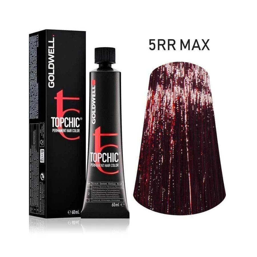 Перманентна фарба для волосся Goldwell Top Chic 5RR 60 мл: ціни та характеристики