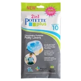 Potette Plus, одноразові вкладиші для дорожніх горщиків, 10 штук
