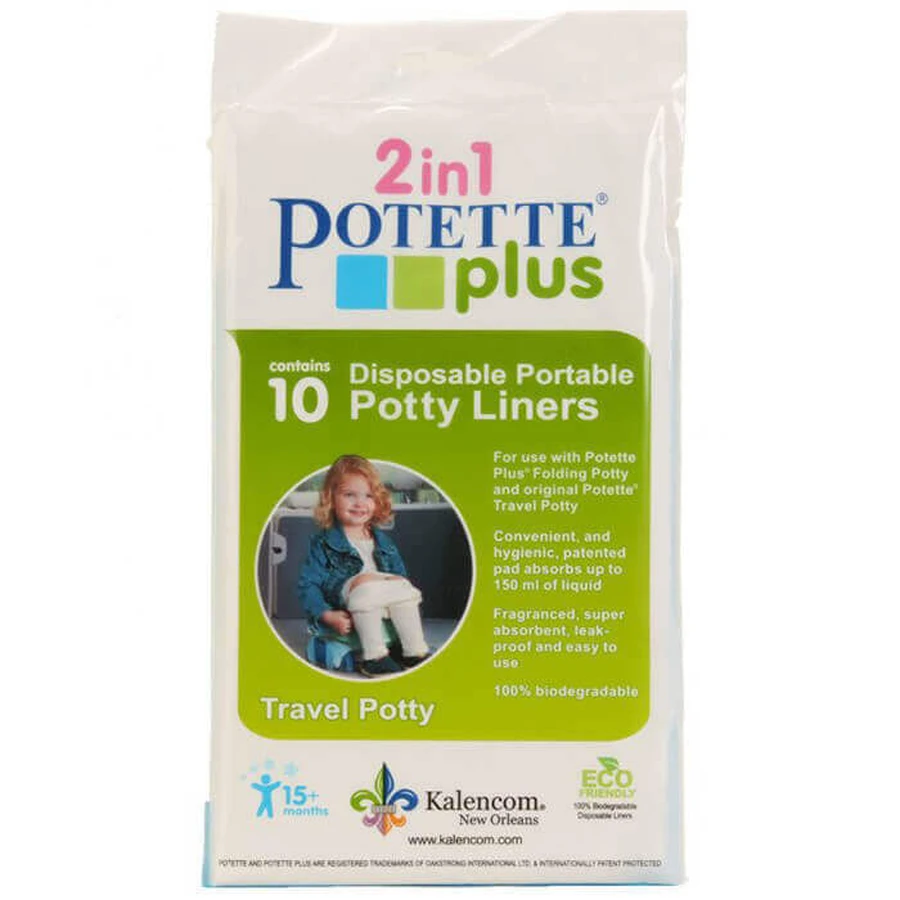 Potette Plus, одноразові вкладиші для дорожніх горщиків, 10 штук: ціни та характеристики