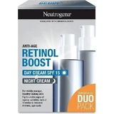 NEUTROGENA® Retinol Boost DUOPack денний антивіковий крем SPF15 + нічний крем 2х50мл 2×50мл, антивіковий крем