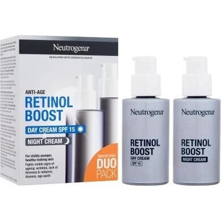 NEUTROGENA® Retinol Boost DUOPack денний антивіковий крем SPF15 + нічний крем 2х50мл 2×50мл, антивіковий крем: ціни та характеристики