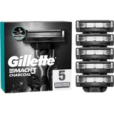 Змінні бритвені головки Gillette Mach3 Charcoal для чоловіків 5 шт.