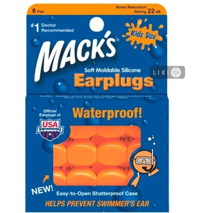 Беруші Mack's Moldable Pillow Soft Kid Size із силікону 6 пар