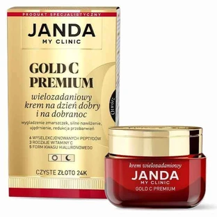 Набір Janda My Clinic, Gold C Premium, багатофункціональний денний та нічний крем, 50 мл + elazko Zmar Wrinkle, денний крем від зморшок, 30 мл