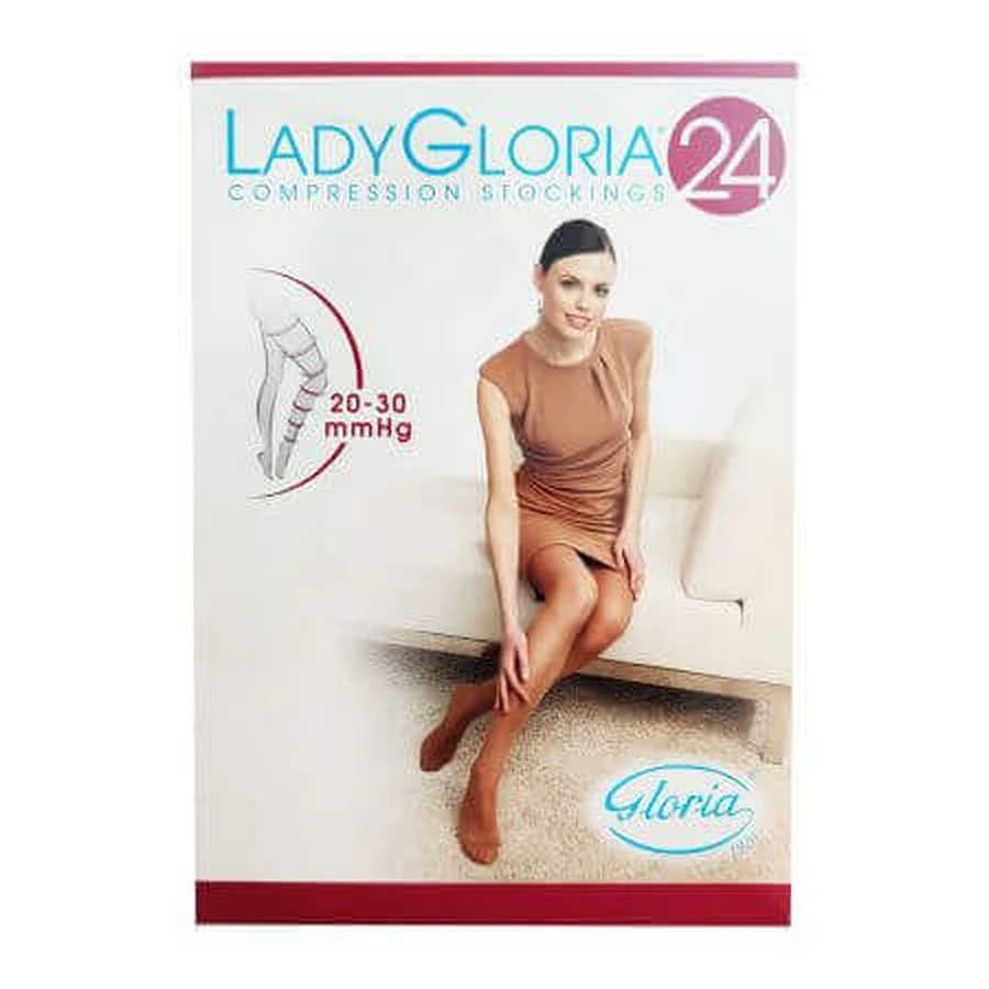 Панчохи на стегнах з силіконовим поясом, № 2, Lady Gloria: ціни та характеристики