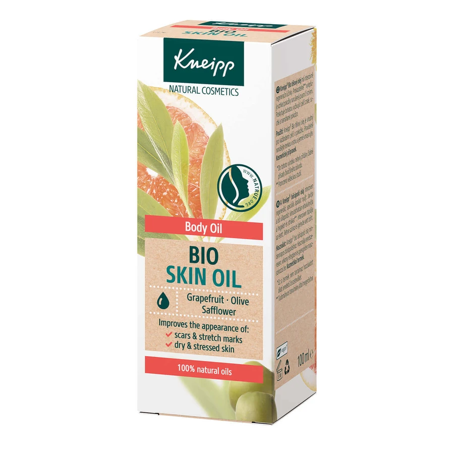 Kneipp Bio Skin Oil, олія для тіла, грейпфрут, шафран, оливкова олія, 100 мл: ціни та характеристики
