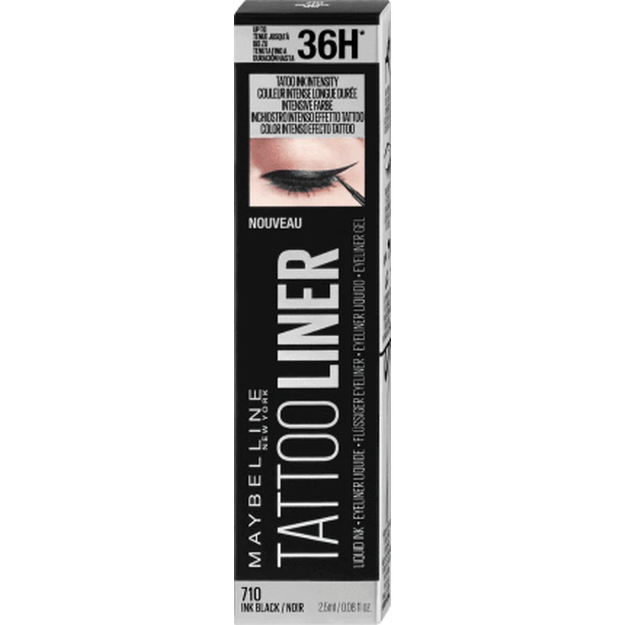 Maybelline New York Tattoo Liner Liquid Liner Жидкая тушь tu ochi 710 Black, 2,5 мл: цены и характеристики