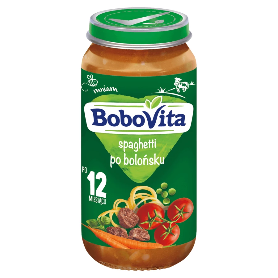 BoboVita Вечеря, спагеті болоньєзе, після 12 місяців, 250 г: ціни та характеристики