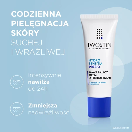 Iwostin, Зволожуючий крем з пребіотиками Hydro Sensitia Prebio, 50 мл: ціни та характеристики