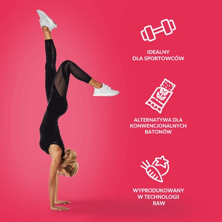 Батончик BeRAW! Energy Raspberry, енергетичний, 40 г: ціни та характеристики