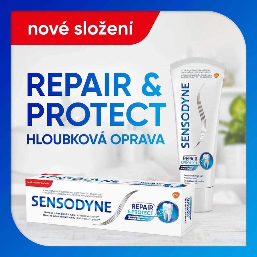 Sensodyne Repair & Protect экстра свежая зубная паста 3 x 75 мл: цены и характеристики