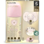 Suavinex Gold Set Pacifier Clip Gold Blue 1×1 набор, пустышка и клипса: цены и характеристики