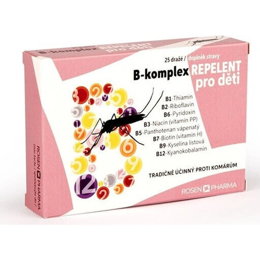 РОЗЕН ФАРМА В-КОМПЛЕКС РЕПЕЛЕНТ 1×25 тбл, репелент у таблетках: ціни та характеристики