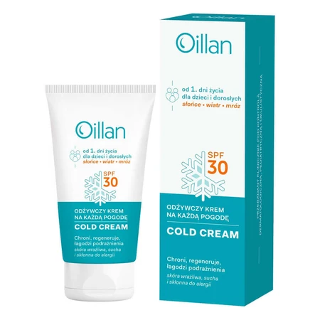Крем для обличчя та тіла Oillan Cold Cream SPF 30 захисний, 50 мл: ціни та характеристики