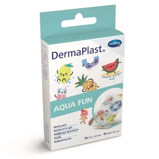 Водостойкие пластыри DermaPlast Kids Aqua fun (535557), 12 штук, Hartmann
