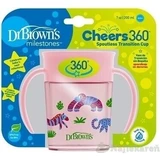 DR.BROWNS Кружка Cheers 360° JUNGLE 6M+ голубая 1×200 мл, питье без капель и проливов