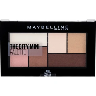 Maybelline New York The City Mini Palette палитра теней для век 480 Matte About Town 1×6 г, палитра теней для век