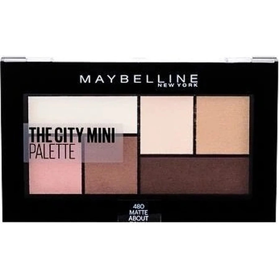 Maybelline New York The City Mini Palette палитра теней для век 480 Matte About Town 1×6 г, палитра теней для век: цены и характеристики