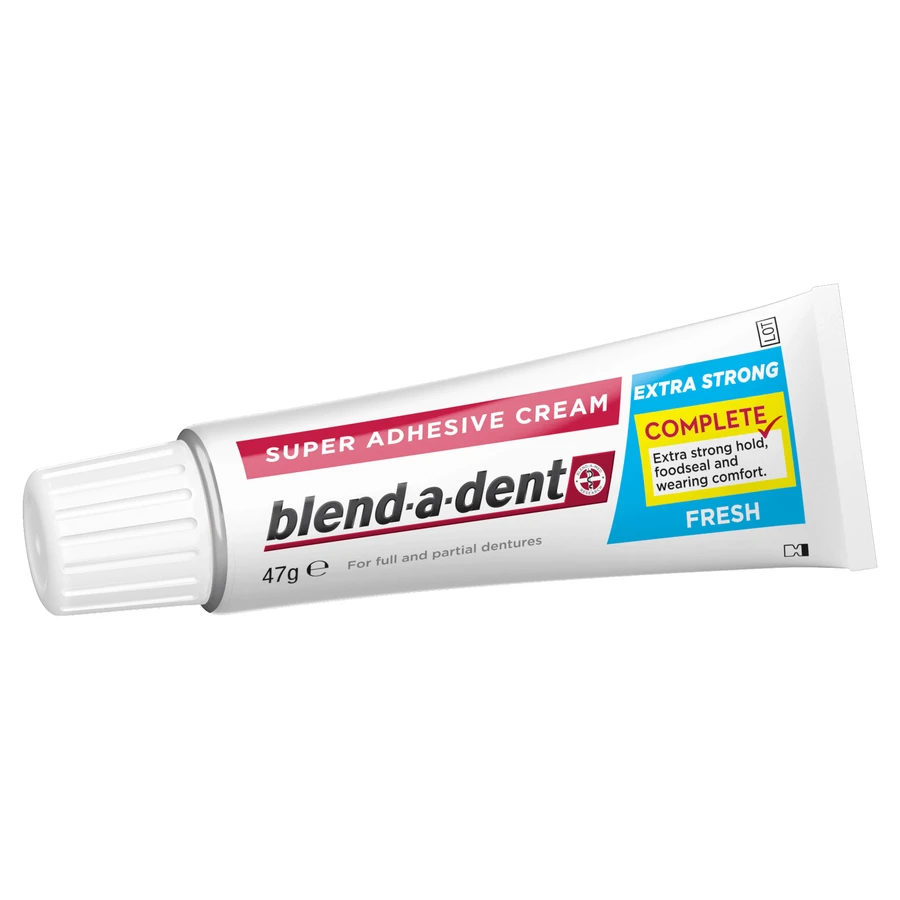 Blend-a-dent Complete, клей для зубних протезів, свіжий, 47 г: ціни та характеристики