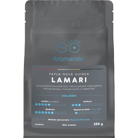 Aromaniac Papua New Guinea Lamari, кофе в зернах 250 г: цены и характеристики