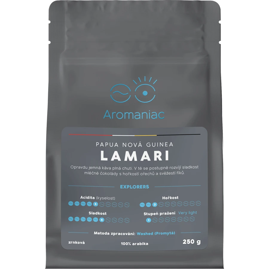Aromaniac Papua New Guinea Lamari, кофе в зернах 250 г: цены и характеристики