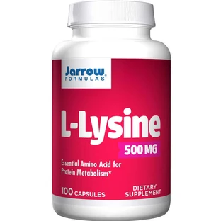 L-лізин 500 мг Jarrow Formulas, 100 капсул, Secom