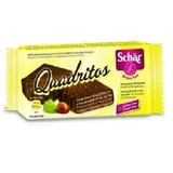 Какао-вафлі Quadritos, вкриті чорним шоколадом, 40 г, Dr. Schar