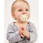 Luu Kids, соска-пустушка, позиціонуюча, силіконова, вершково-лимонна, 0-3 місяці, 1 шт.: ціни та характеристики