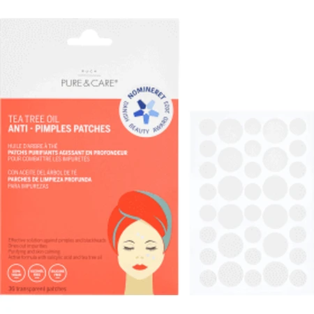 Puca Pure&Care Пластир проти прищів з чайним деревом, 36 шт.: ціни та характеристики