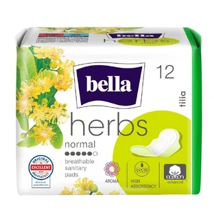 Herbs Прокладки гігієнічні з екстрактом квіток липи Tilia, 12 шт, Bella