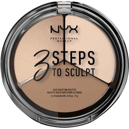 NYX Professional Makeup 3 Steps to Sculpt Contour Palette in Fair 5 g: цены и характеристики