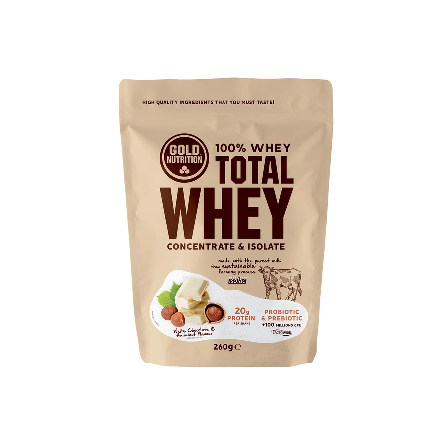 Белый шоколад и лесные орехи, Total Whey, 260 гр, Gold Nutrition: цены и характеристики
